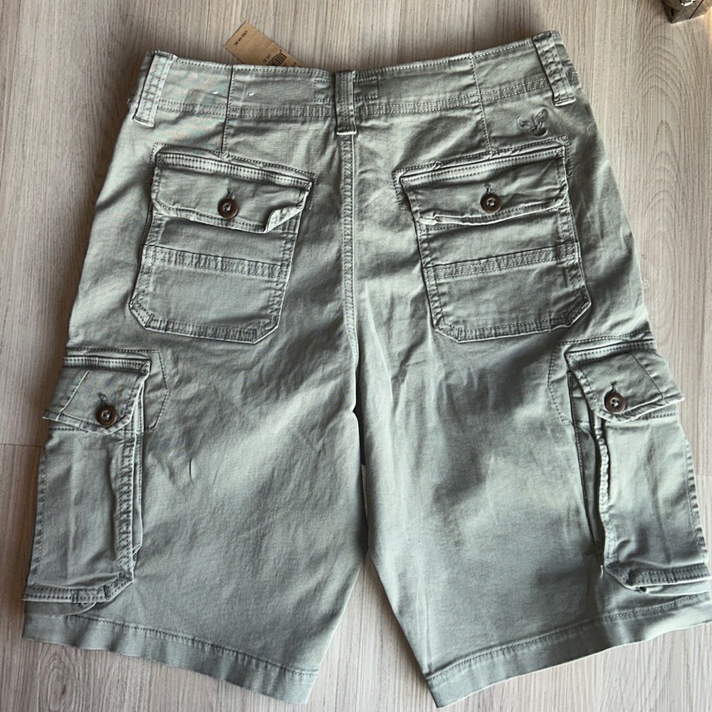 American Eagle Men's Cargo Extreme Flex Shorts W30 NWT Cotton Utility Casual - Picture 7 of 15